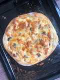 Seafood pizza