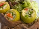 Chilacayote y ribeye