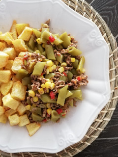Una foto de Guiso de Porotos Quebrados