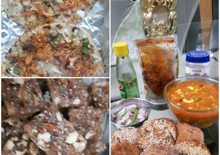 Gond barfi or khakra chatpata