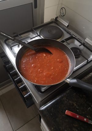 Una foto de Salsa para pizza