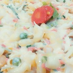 Creamy fruits and vegetables salad A picture of Creamy fruits and vegetables salad.