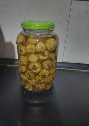 عکسی از دستور ترشی گل سیر