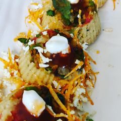 A picture of Poha Carrot cupcakes.