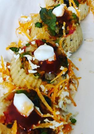 A picture of Poha Carrot cupcakes.