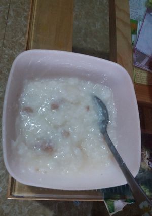 Hình của món Cháo thịt bò củ cải cho ngày bị ho cực đơn giản.