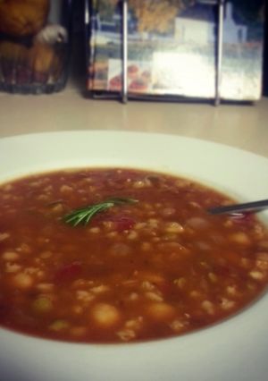 A picture of Easy Moroccan chick pea soup.