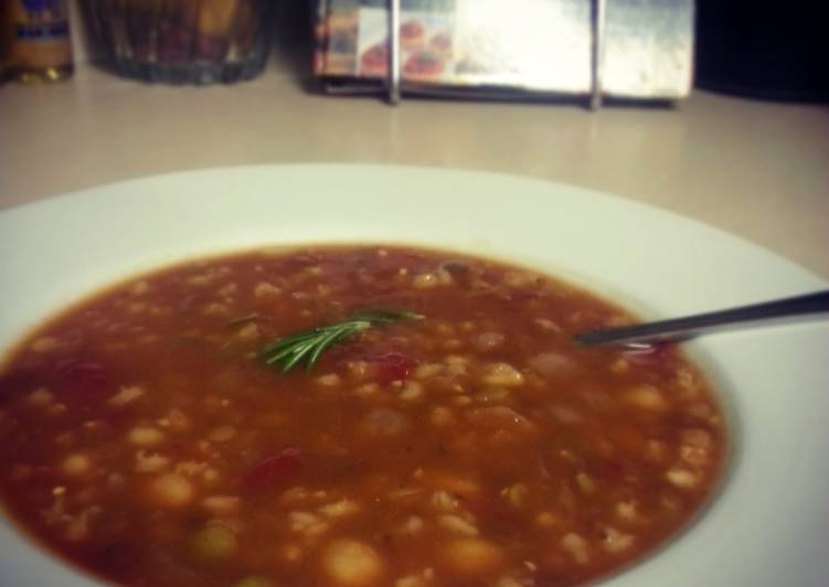 Easy Moroccan chick pea soup
