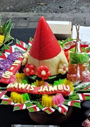 Foto resep Tumpeng Jajan Pasar Gethuk Merah Putih