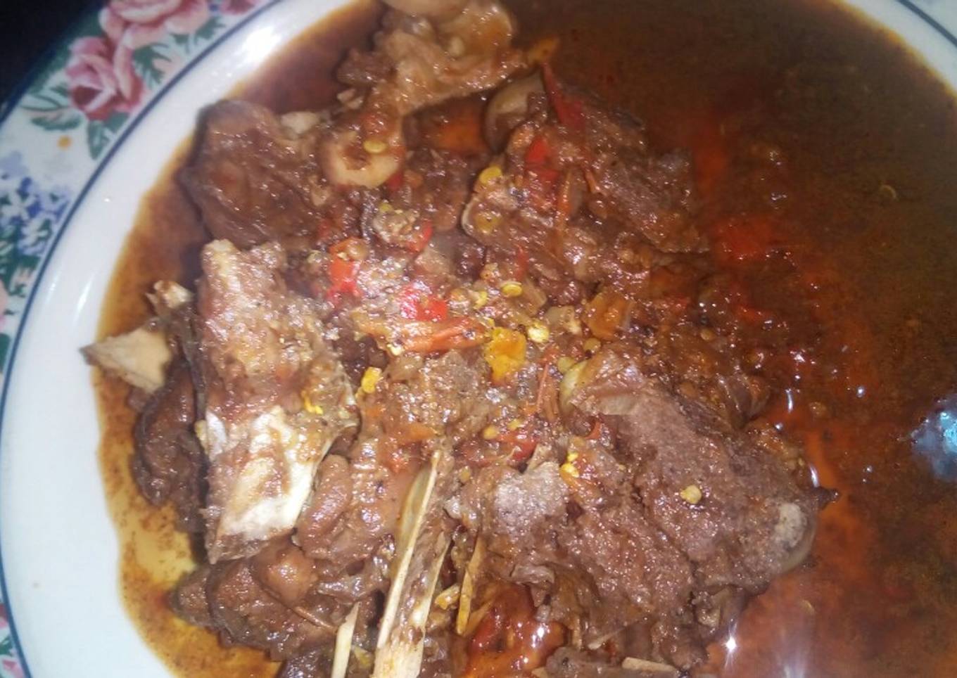 Ram meat pepper soup