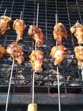 Brochetas de trutros ala