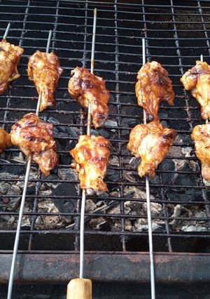 Una foto de Brochetas de trutros ala