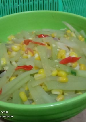 Foto resep Tumis labu siam & jagung