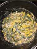 Rajas with Cream, Corn, and Mushrooms