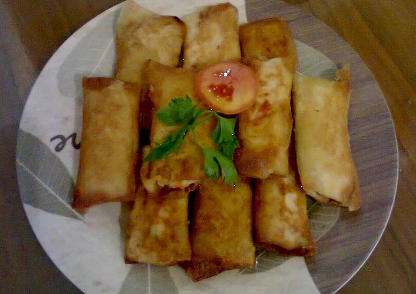 Lumpia tahu daging cincang