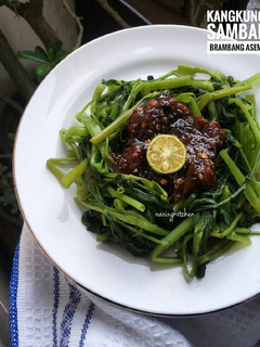 Foto resep Kangkung sambal brambang asem