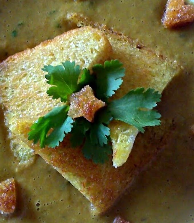 A picture of Sig's Mulligatawny Soup.