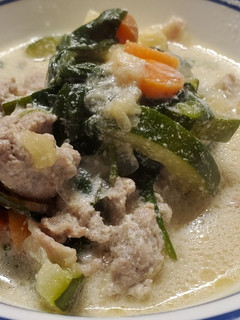 A picture of Hearty Ground Turkey Vegetable Soup.