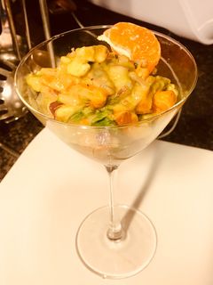 Una foto de Ceviche de camarón gambas