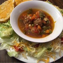 A picture of Meatball soup.