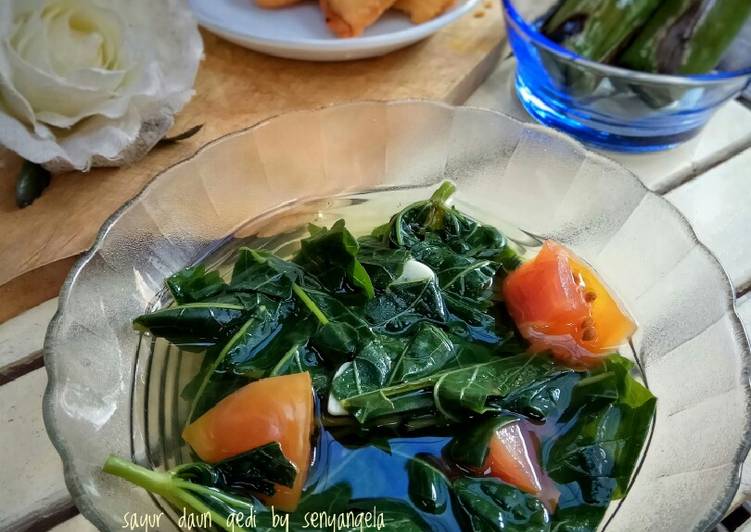 Resep Sayur daun gedi Anti Gagal