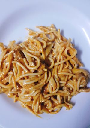 A picture of Chicken spaghettie.