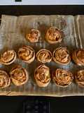 Delicious wholemeal pizza snails