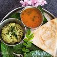 चीज़ मसाला डोसा वीथ सांबर (cheesy masala dosa with sambar recipe in Hindi)