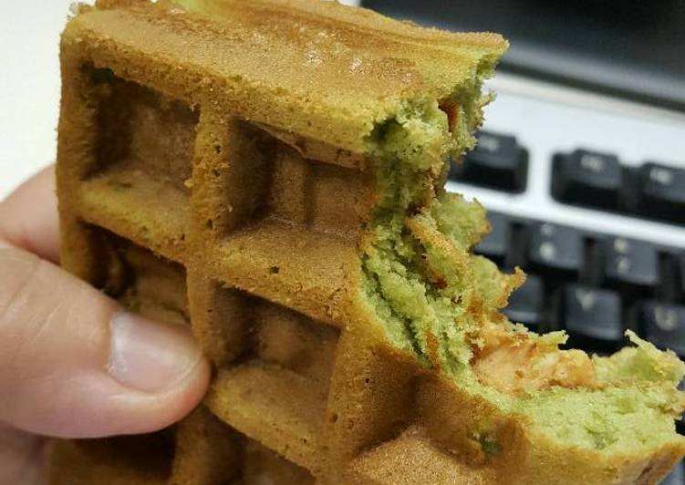 Recipe of Homemade Purry&#39;s Green Matcha Waffle