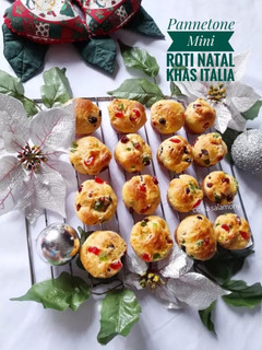 Foto resep Roti Natal Khas Italia (Mini Pannetone)