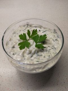 A picture of Tzatziki with Dill (Greek Yogurt Dip).