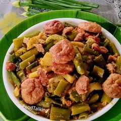 Onion Stalks Potatoes Dry Curry A picture of Onion Stalks Potatoes Dry Curry.