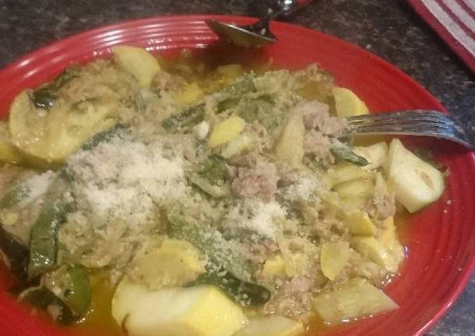 Recipe of Award-winning Zucchini Pasta with Tuna and Summer Squash