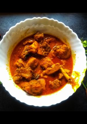 A picture of Chicken Kosha.