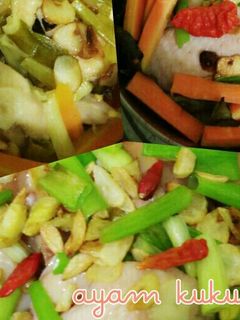 Foto resep Ayam kukus jahe