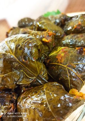 عکسی از دستور دلمه برگ مو
