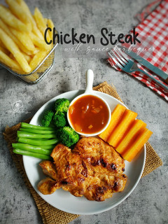 Foto resep Chicken Steak with sauce barbeque