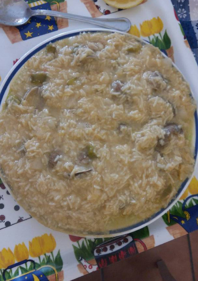 Una foto de Fideos de sopa con almejas chirla