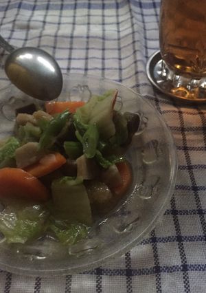 Foto resep Tumis BaBun SahRoTel(Bakso Buncis Sawi putih Terong Wortel)