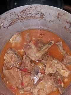 A picture of Goat meat stewed.