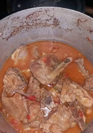 A picture of Goat meat stewed.