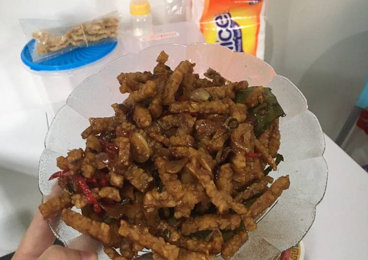 Cara mudah meracik Kering tempe jawa /orek tempe istimintil Anti Gagal