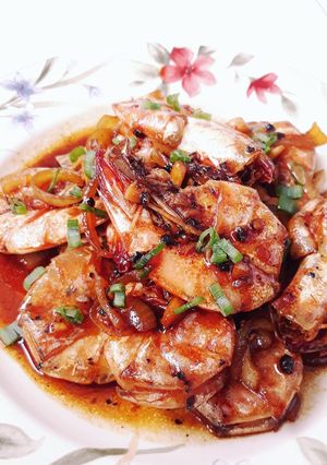 Foto resep Udang Lada Hitam