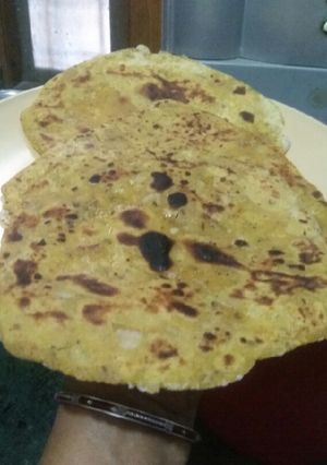 A picture of Sattu Paratha.