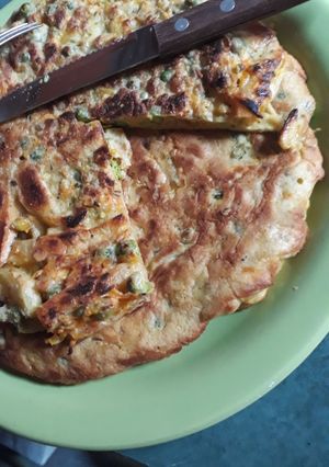 Una foto de Tortilla con papas fritas