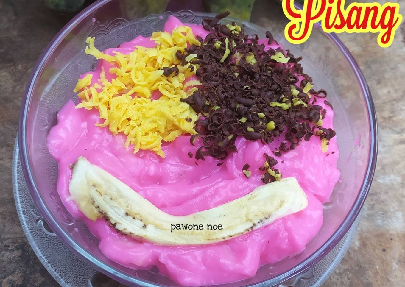 Bubur sumsum kekinian pisang doger