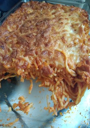 Sült cukkinis spagetti recept fotója