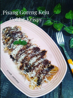 Foto resep Pisang goreng keju coklat krispy