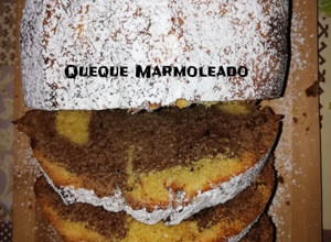 Una foto de Queque Marmoleado