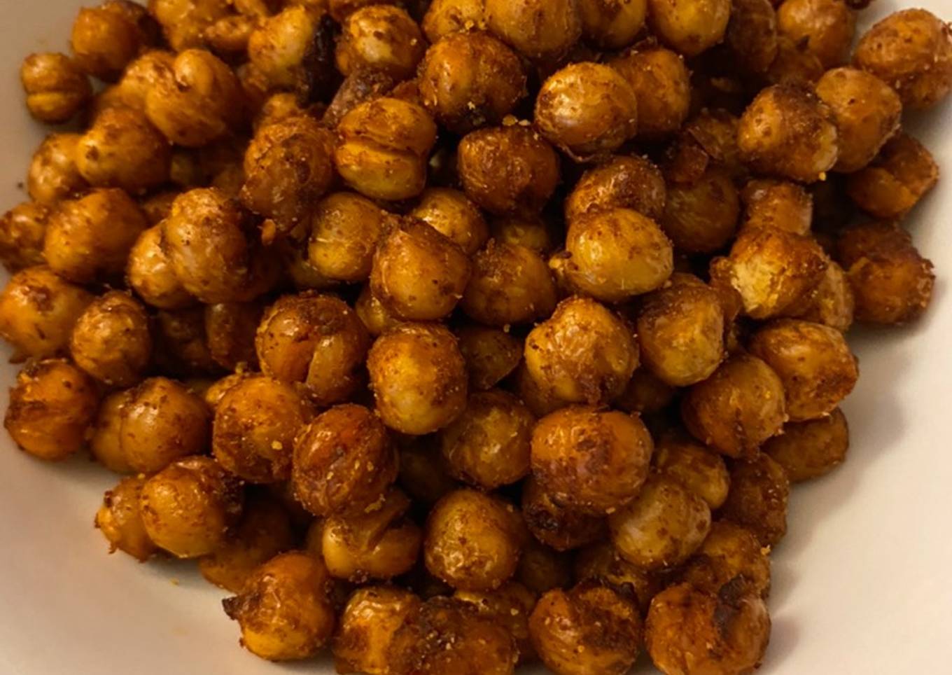 Chili lime air fried chickpeas